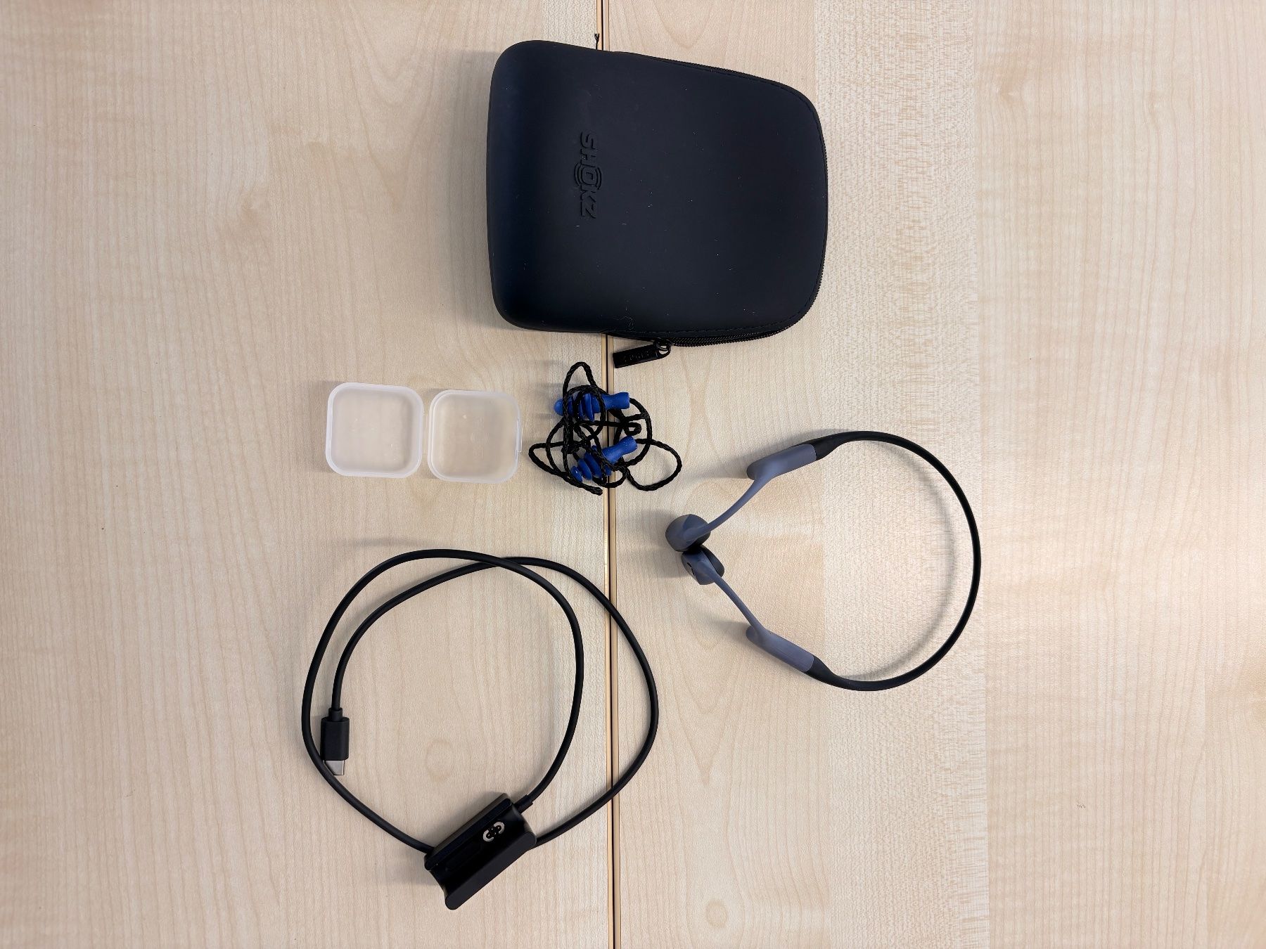 Shokz Cuffie: Shokz Wireless Bone Conduction Kopfhörer OpenSwim Pro Grau – Usato da Stetten AG venduto da Rvipersnake