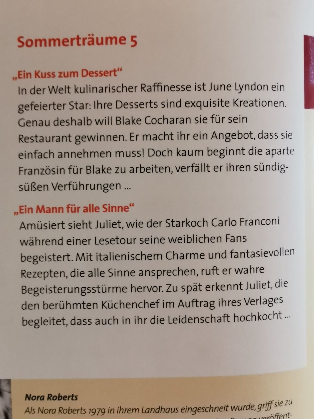 Bücher: Nora Roberts, Sommerträume 1-5 – Gebraucht aus Kölliken von mar5742 5