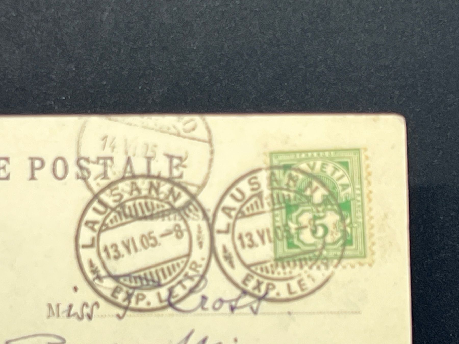 Cartoline postali: Vevey - Quai Perdonnet – Usato da Widnau venduto da Brusi9 1