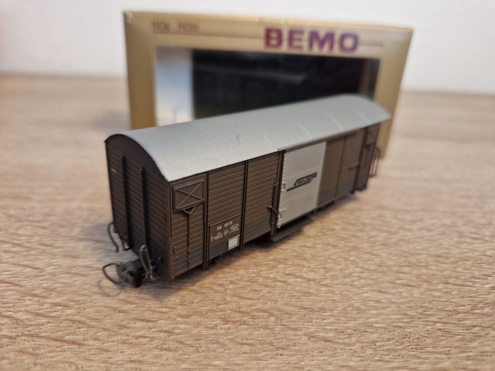 Bemo Modelleisenbahnen: Bemo 2250 175 Güterwagen RhB H0m – Gebraucht aus St-Aubin-Sauges von tantome 2