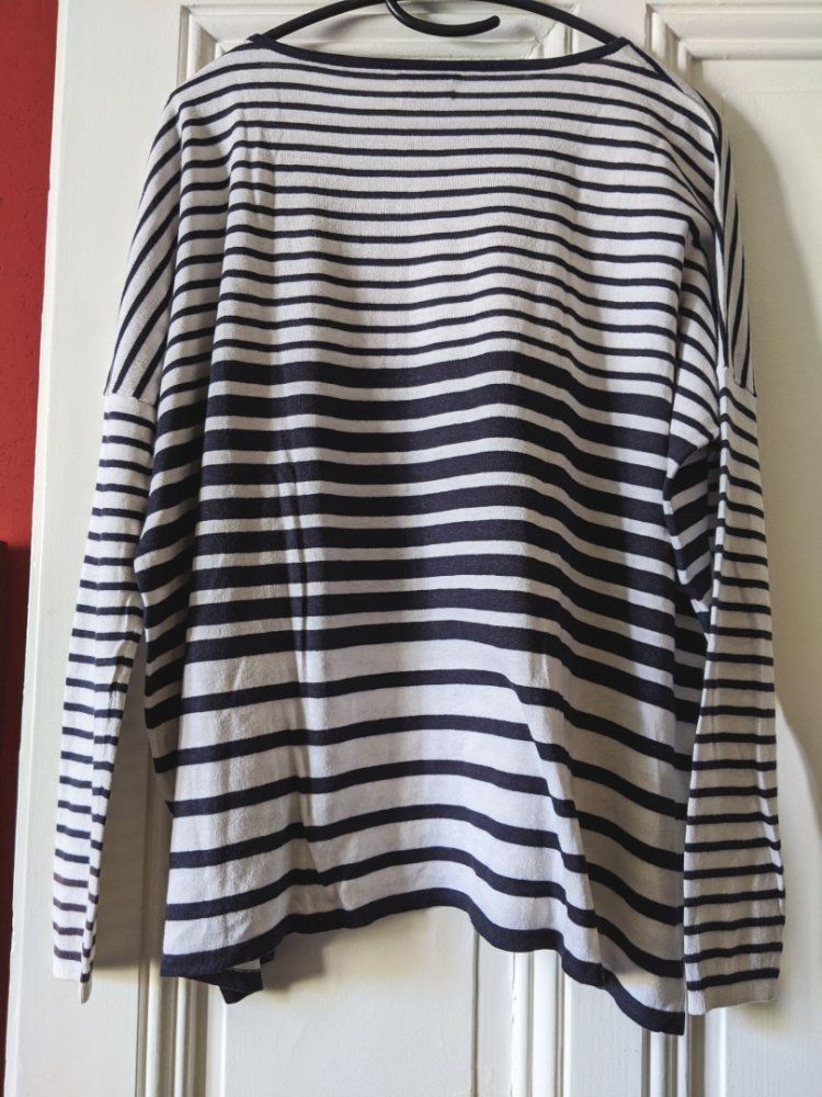 Massimo Dutti Maglioni & Felpe: MASSIMO DUTTI : Pull-marinière tout doux coton/soie S-M-L – Nuovo (secondo la descrizione) da Petit-Lancy venduto da lilycerise 1