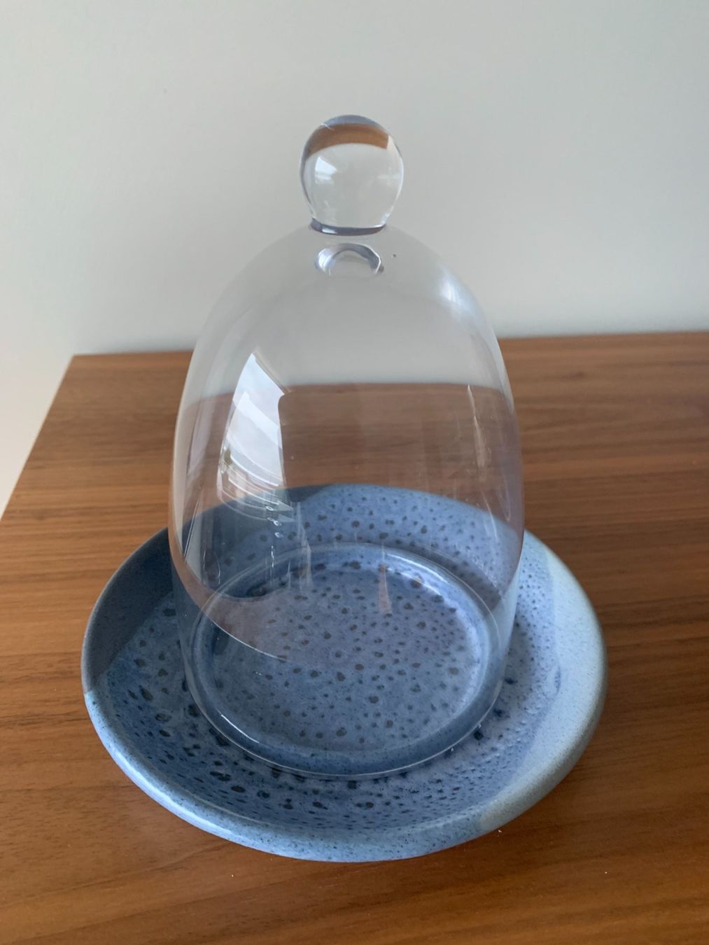 Piatti: Teller Keramik mit Glas Glogge – Nuovo (secondo la descrizione) da Laax GR venduto da wil_66wq