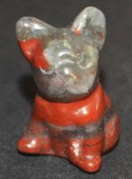 Deko – Heilstein L-7191 – Bulldogge Hund – Drachenblutstein