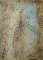 Zeichnung: Looking away