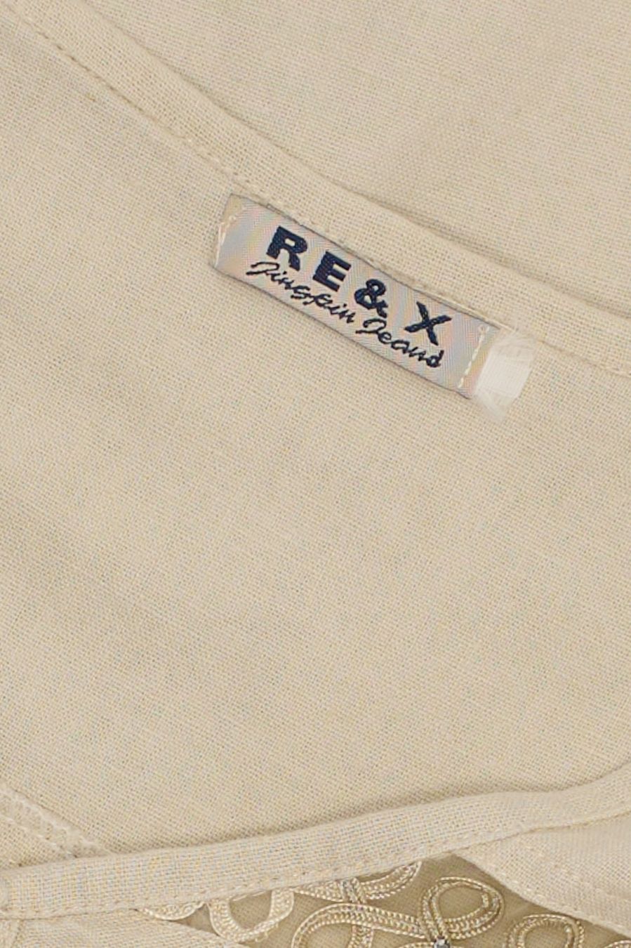 Kleider: RE&X Robe Lin Beige Brodée Strass T. L – Gebraucht aus Fribourg von re-fine 6