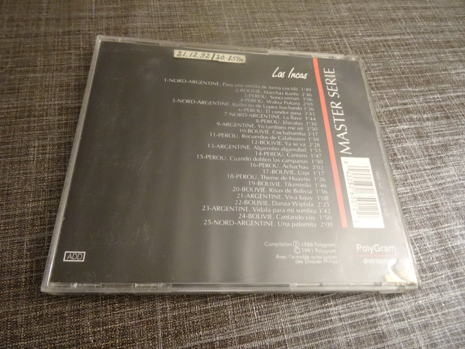 CD: Los Incas - Master Serie CD – Usato da Olten venduto da Disc-Ausverkauf 1