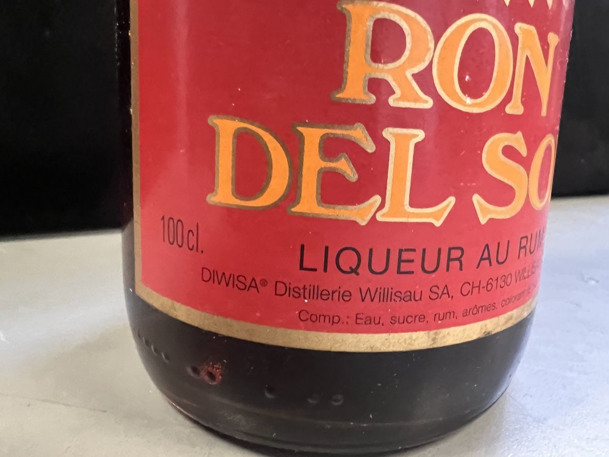 Bevande alcoliche: ANCIENNE BOUTEILLE PUNCH RHUM RON DEL SOL – Nuovo (secondo la descrizione) da Genève venduto da Leboucheoreilles 4
