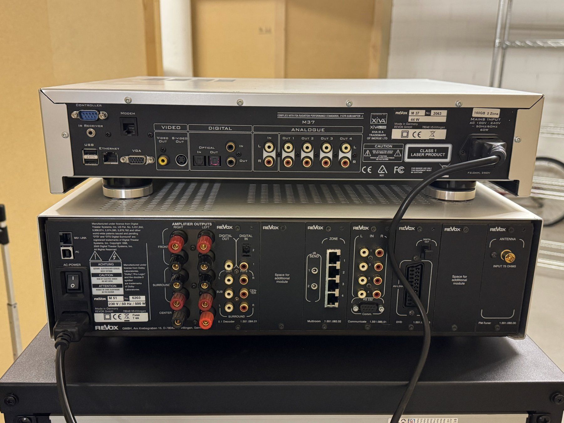 Revox Lettore multimediale & Streamer: Revox M51 Modular Audio Video System + M37 Audio Server – Usato da Gränichen venduto da Nimmersatt 4