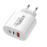 Ladegerät Schnell USB-A und 2x USB-C, 40 Watt, Weiss