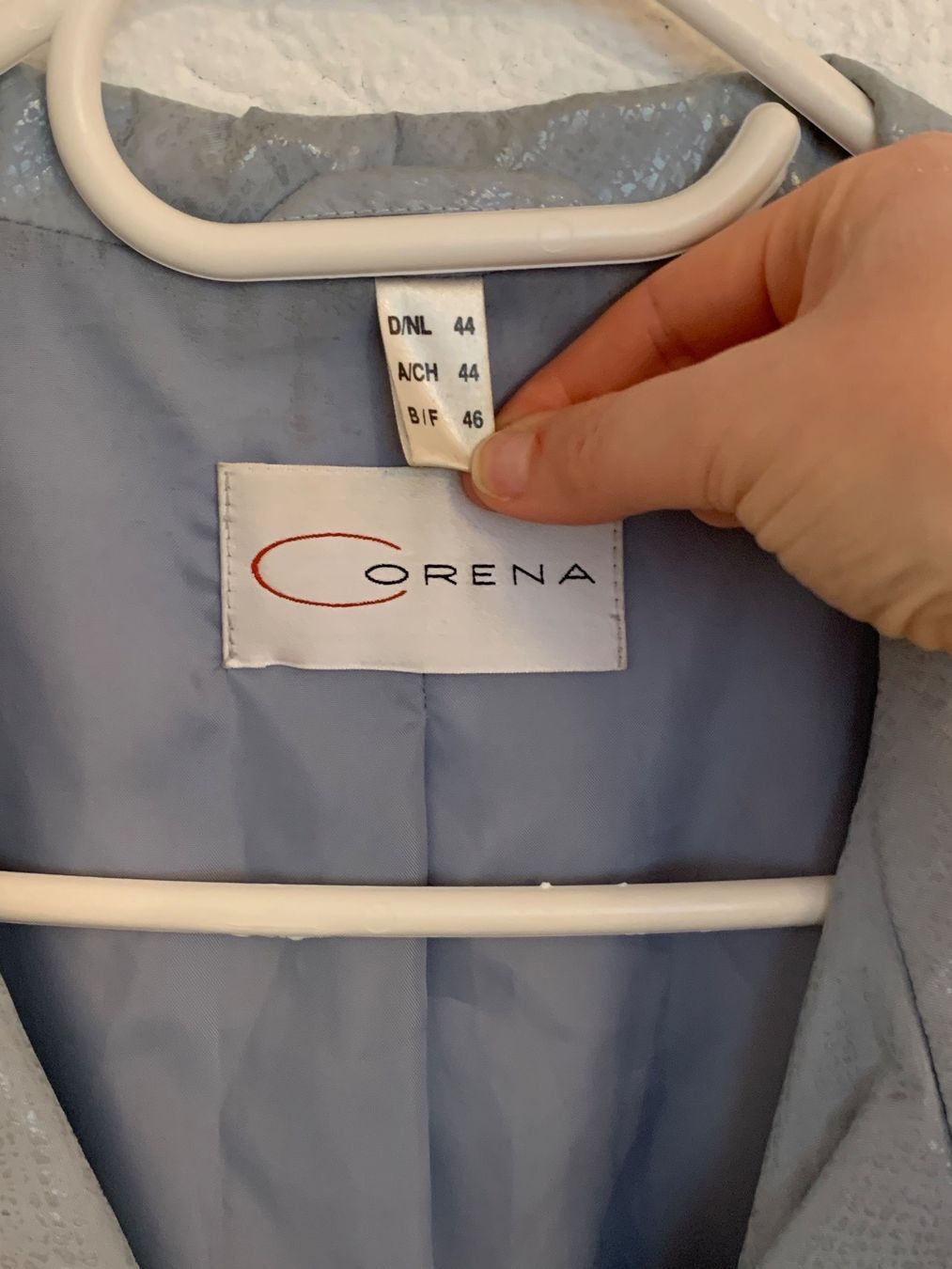 Giacche: Vintage Corena Jacke Hellblau Gr. XL – Usato da Fislisbach venduto da KolibriSecondhand 2