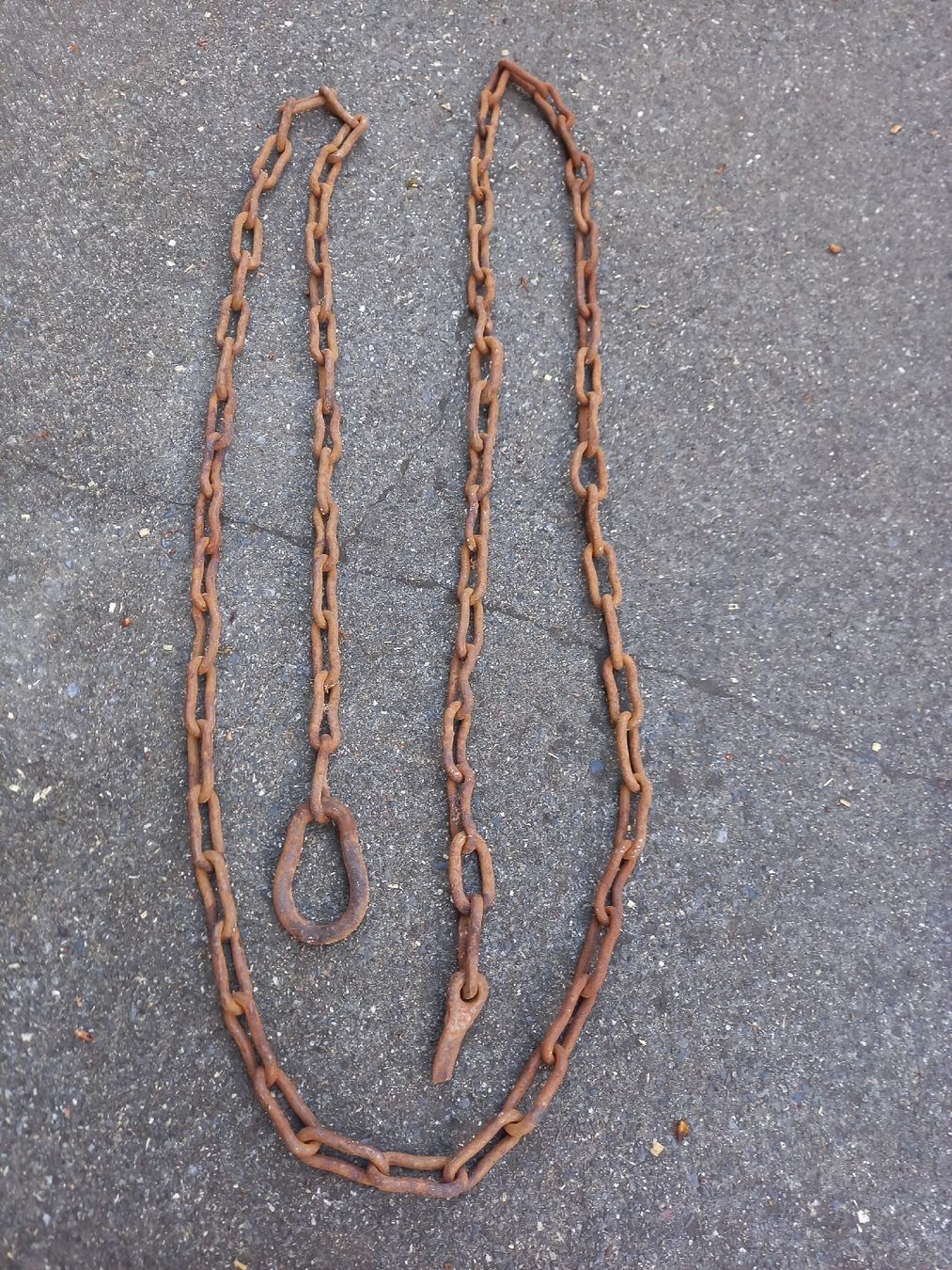Catenine: Alte, rustikale Kette aus Eisen, gebraucht – Usato da Galgenen venduto da Allerlei8854