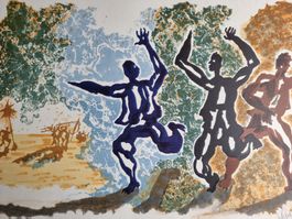 JEAN LUCART LITHOGRAPHIE SIGNIERT   BLATTGRÖSSE 50X39CM