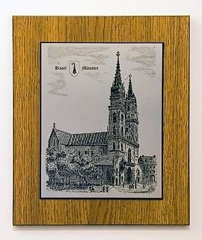 Incisioni: BASEL 4 Motiv 32,5x27 cm RARITÄT DÜRFEN NICHT MEHR GEÄTZT – Nuovo e nell'imballaggio originale da Ettingen venduto da 1985printemps 2