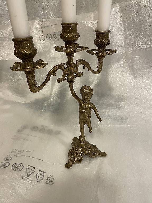 Portacandele: Kerzenständer Messing – Usato da Lätti venduto da Oskary 1