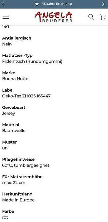 Biancheria da letto: Jersey Fixleintuch 140-160 x 200cm – Usato da Escholzmatt venduto da wobina 2