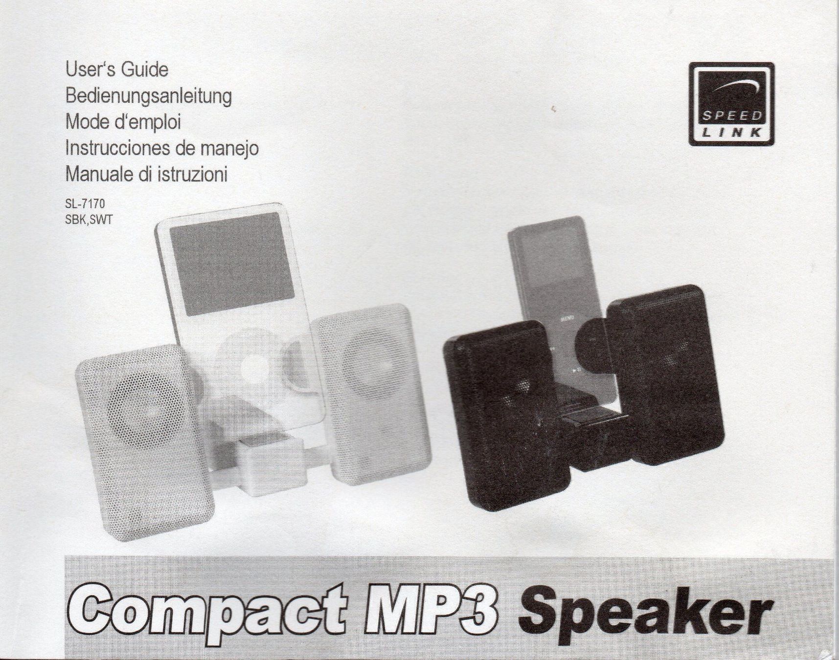 Compact Casse acustiche: Compact MP3 Speaker (speed link), weiss – Usato da Bern venduto da barbara-amsler