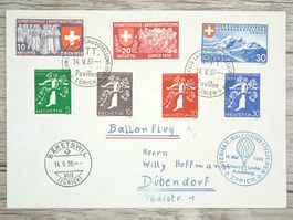 TR06 Enveloppe + Timbre Suisse 1939