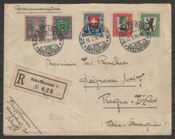 Pro Juventute Satzbrief 1925 - nach Prag