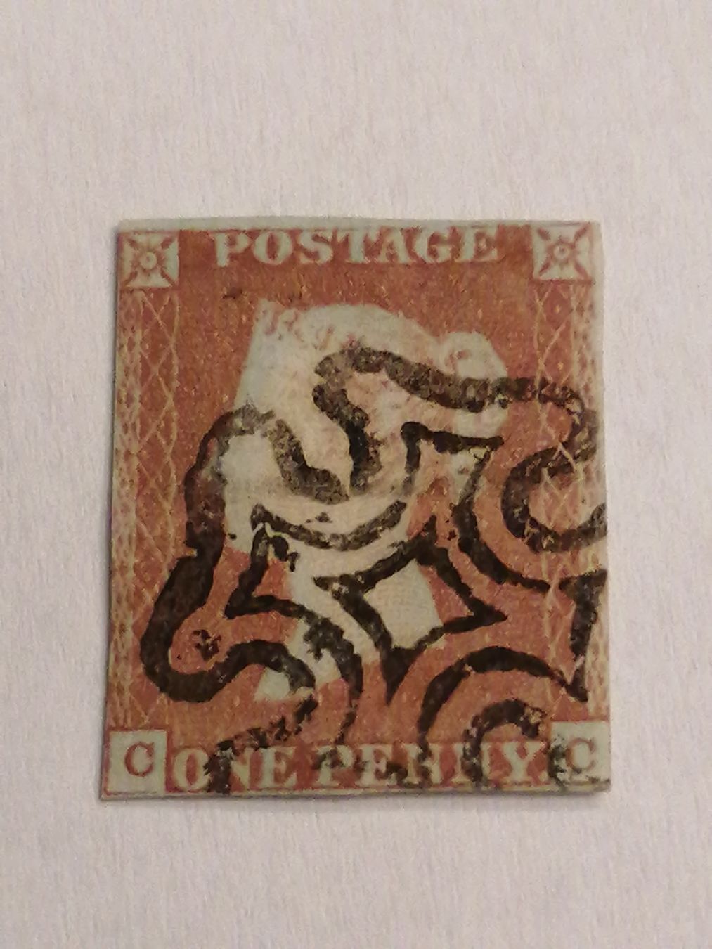 Alle Briefmarken: One Penny Red 1841,  – Gebraucht aus Happerswil von tschergi