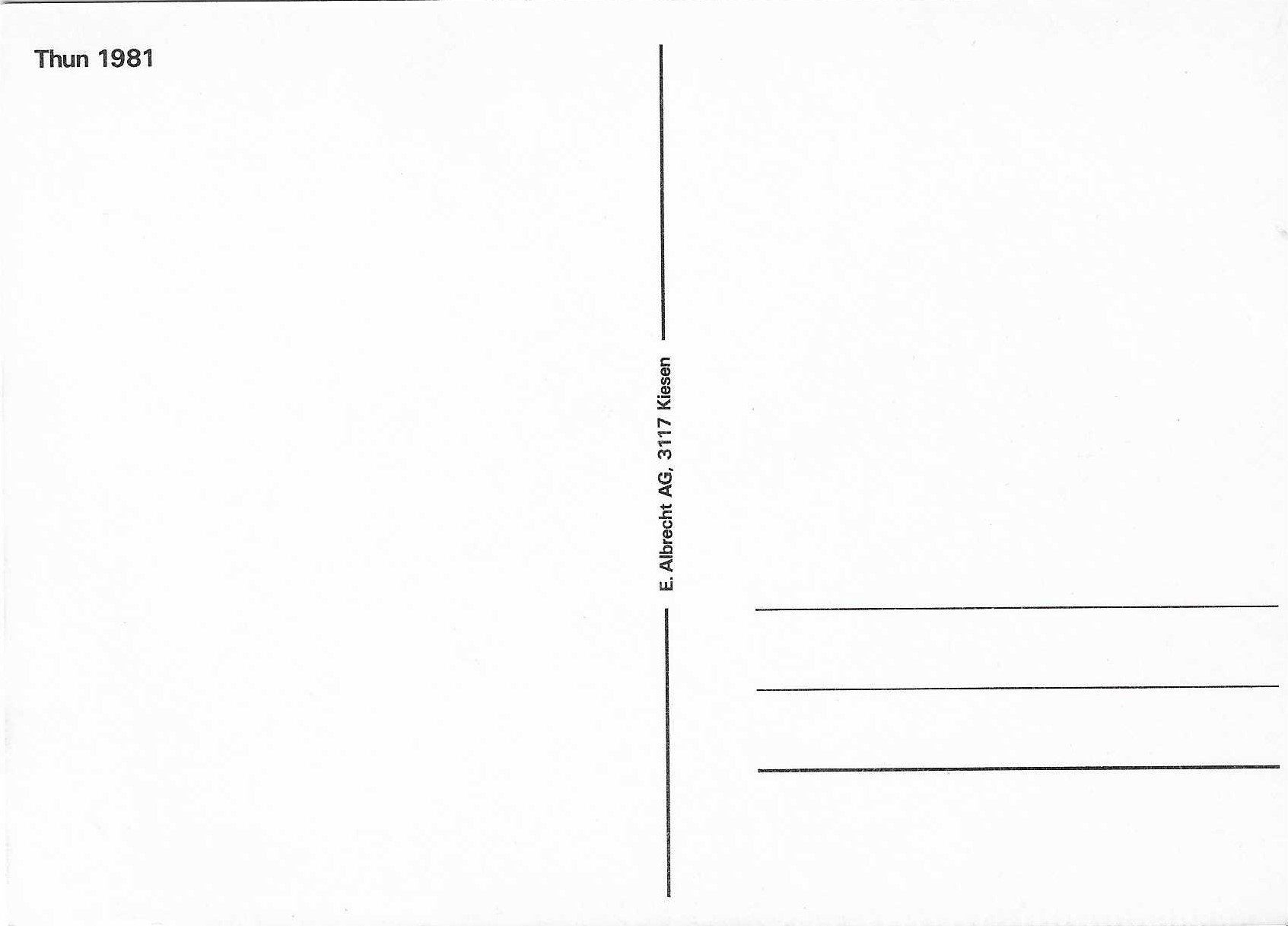 Cartoline postali: Thun BE – Nuovo (secondo la descrizione) da Rothrist venduto da Stranglehold 1