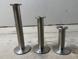 Auerhahn Kerzenständer Set, 3-teilig, Edelstahl
