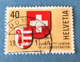 Nr.621 mit Stempel   Kanton Jura Wappen 1978  