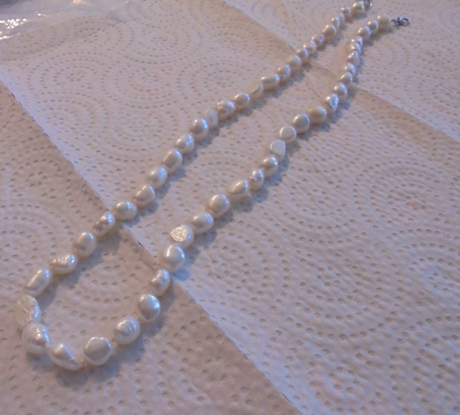 Perle (finte): Echtschmuck: Kette Süsswasserzuchtperlen, Länge 45cm – Nuovo (secondo la descrizione) da Zuchwil venduto da maumauchi 8