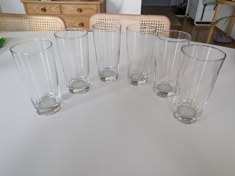 6 Longdrink-Gläser Aus Klarglas, 290 Ml – Spülmaschinengeeignet, Für Saft, Wasser & Cocktails