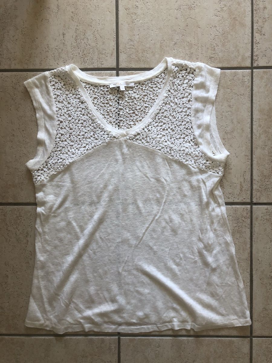 Maje Top: Maje - Top Leinen – Usato da Chêne-Bourg venduto da sienna8245