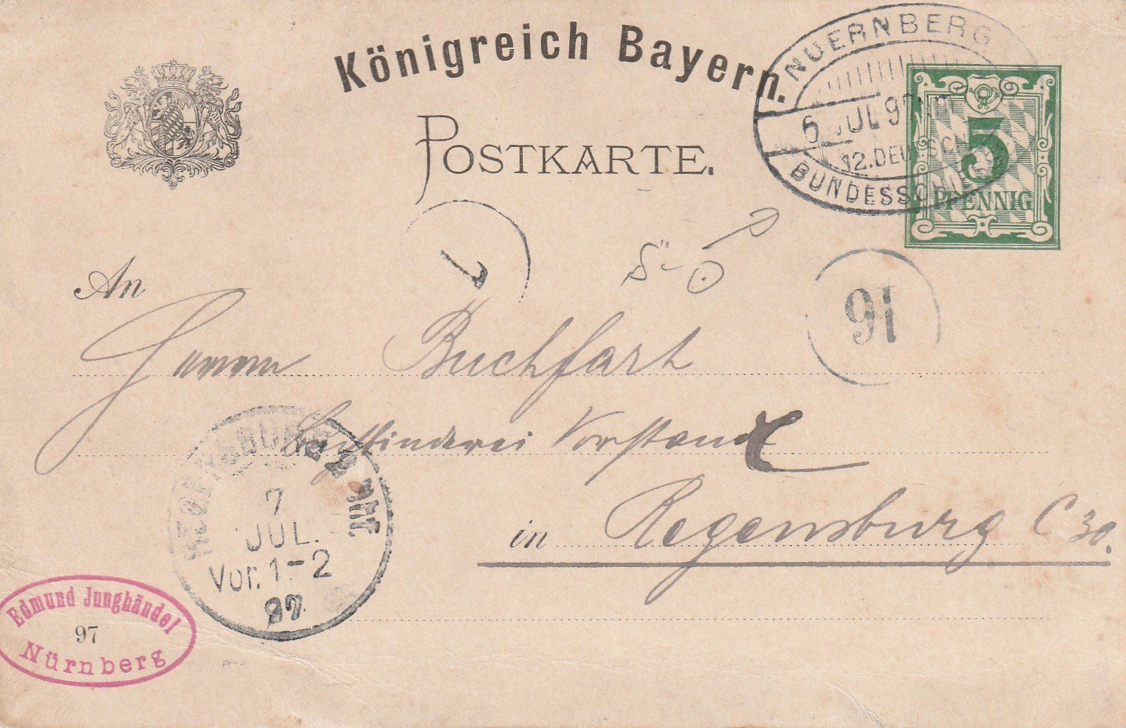 Tutti i francobolli: Deutsches Reich 5 Pf. Bild-GS-Pk – Usato da Rorschacherberg venduto da fratovi2 1