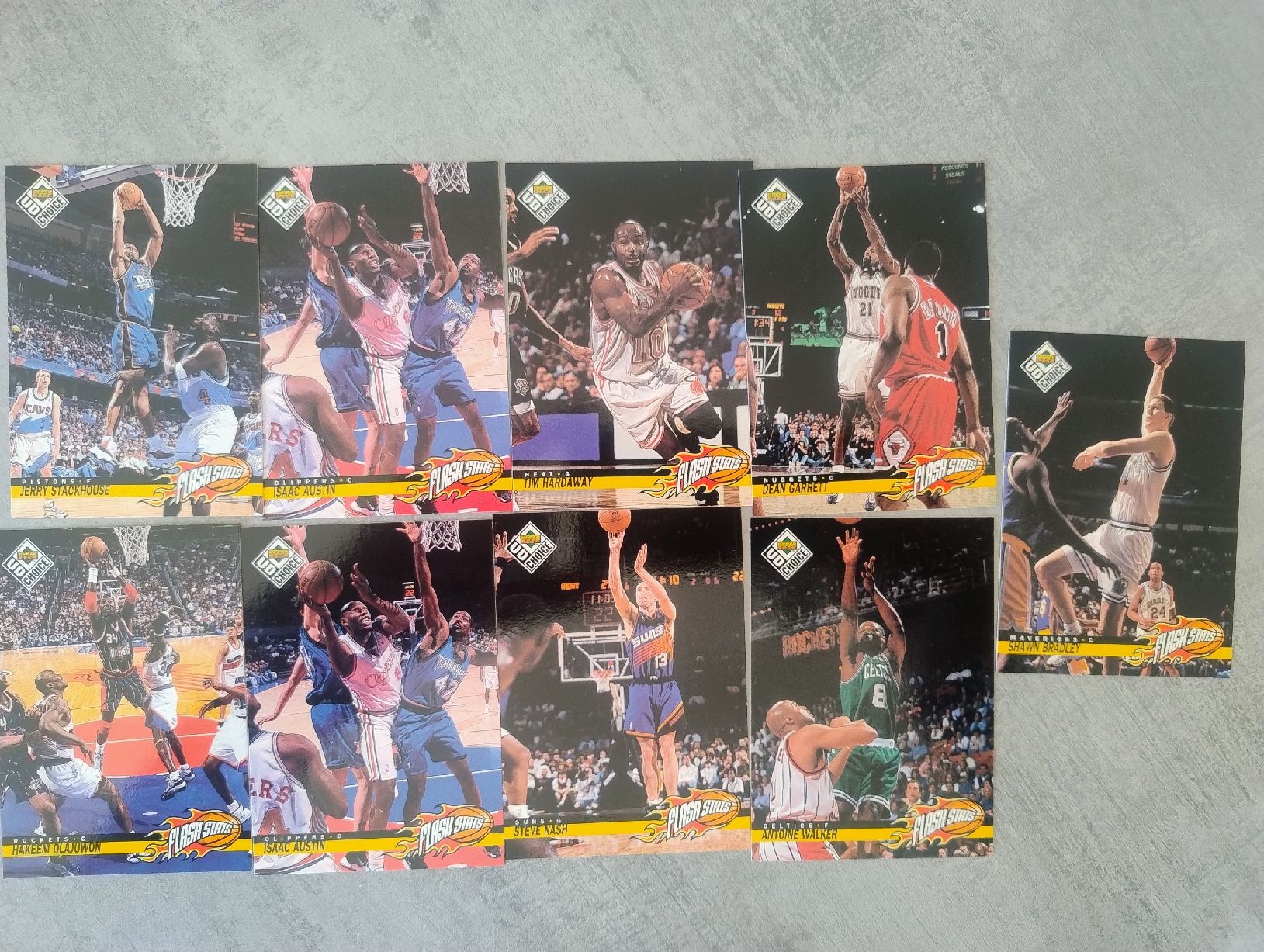 Nba Carte collezionabili: Lot NBA Upper deck 1998 Flash Stats 9 cartes – Nuovo (secondo la descrizione) da Martigny venduto da jul_7s5x