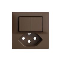 Frontset EDIZIOdue coffee 60×60mm T13, Feller