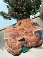Epoxid Couchtisch Unikat, Tisch/Einzigartiger Design massiv.