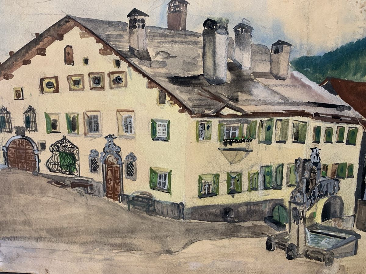 Dipinti: Plantahaus Zuoz 1935 – Difettoso da Wolfhalden venduto da SecondAntique 1