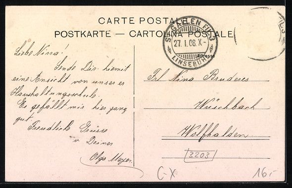 Cartes postales: St. Gallen, Koch- und Haushaltungsschule – D'occasion à Berlin par bartko-reher 1