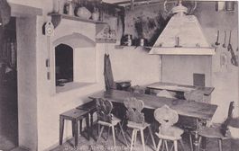 Gruss aus der Bauernstube. Hôtel Hirschen Luzern. 1908