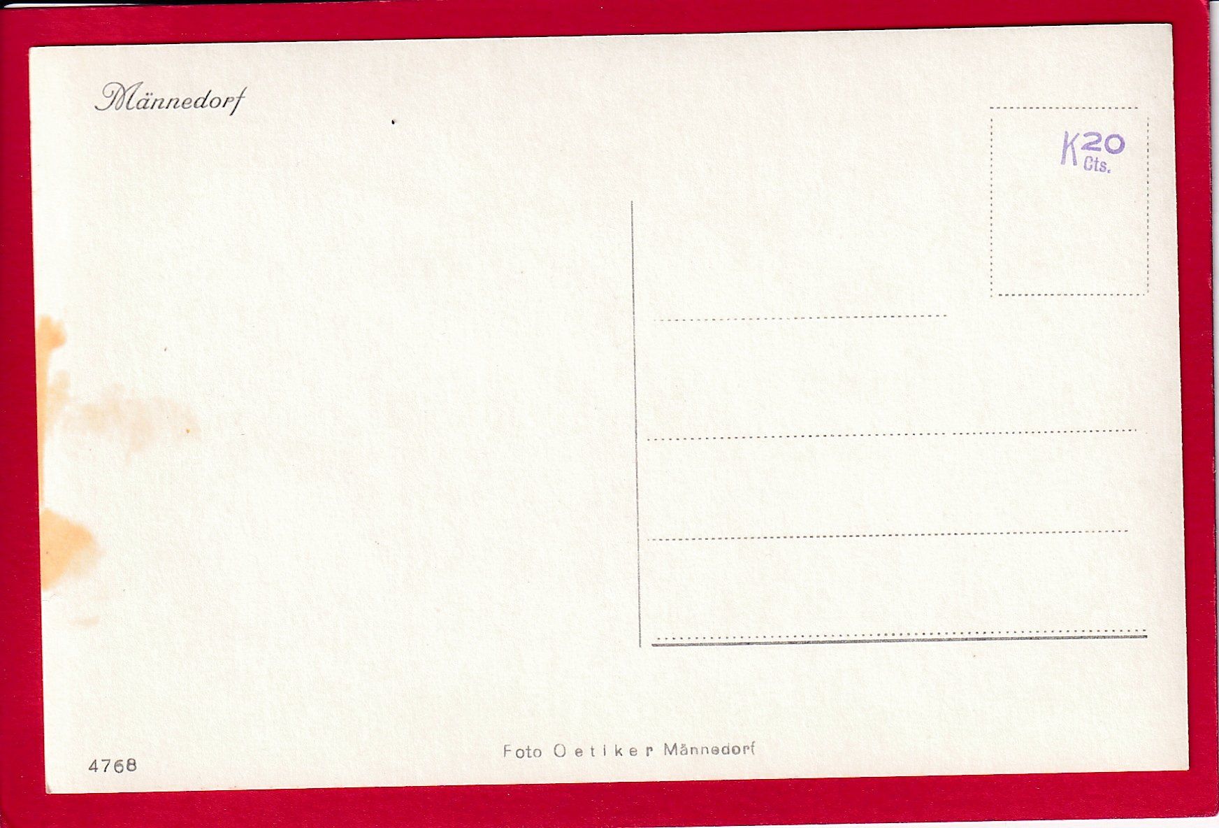 Cartes postales: AK MÄNNEDORF III – D'occasion à Grüningen par Kartensammler 1