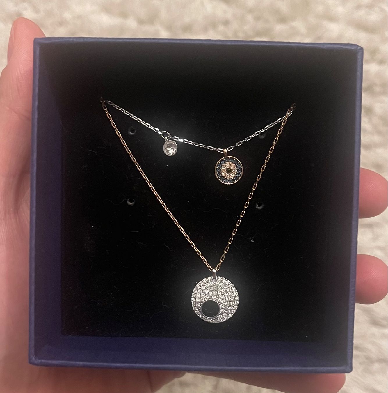 Swarovski Catenine: Halskette Swarovski – Nuovo e nell'imballaggio originale da Winterthur venduto da HilKa
