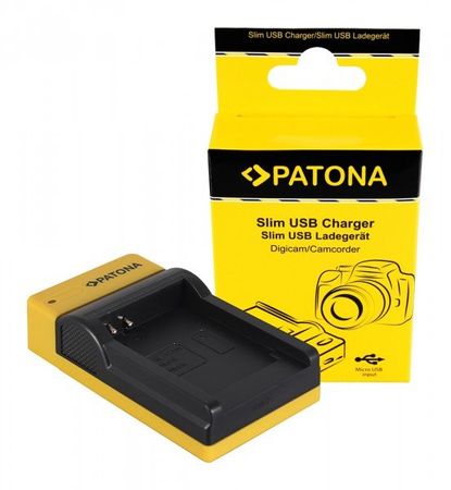 PATONA Slim Micro-USB Ladegerät für Canon LP-E17 EOS