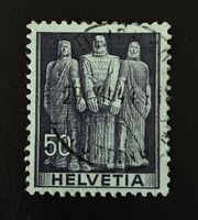 Schweiz Briefmarke Helvetia 50 Rappen