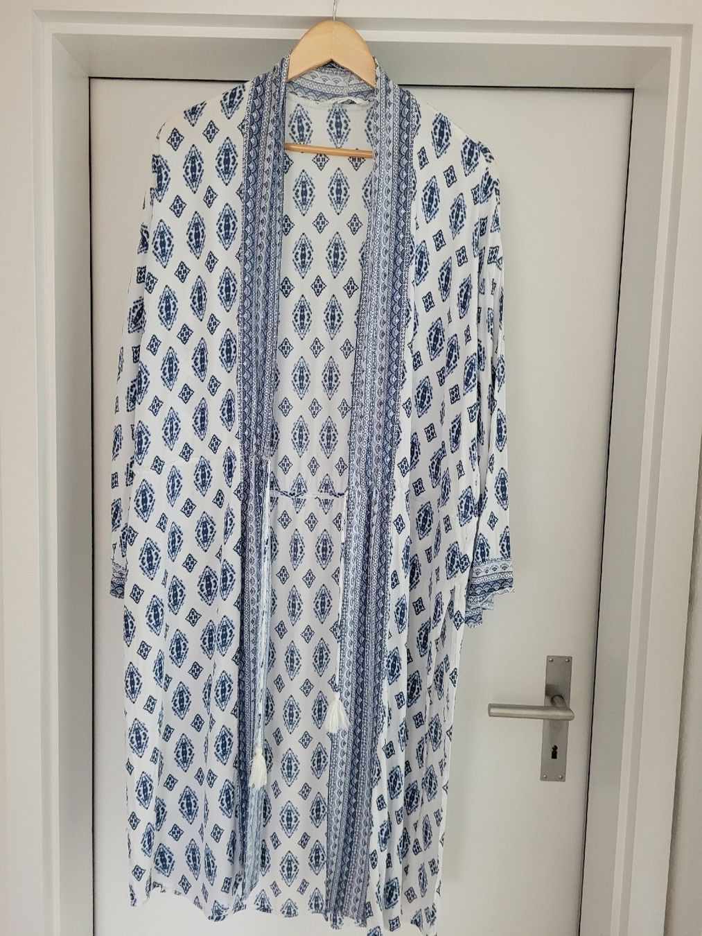 Kimono: Kimono in Blau/Weiss Muster – Usato da Bünzen venduto da Milly32