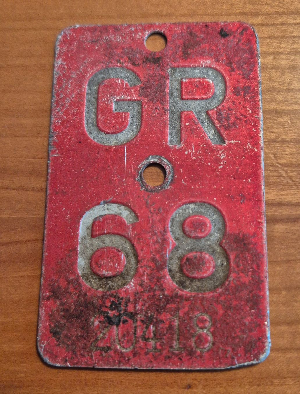 Insegne: Velonummer *** GR 1968 *** – Usato da Henggart venduto da Cbpl8s
