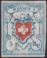 17II (Rayon I) T.35 A2-O, seltener Druckstein, Kat: 850.-