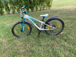 Kinder Velo CUBE weiss/tuerkis 24 Zoll