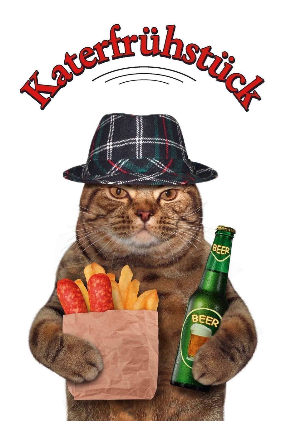Insegne: Blechschild-KATERFRÜHSTÜCK MIT KATZE – Nuovo e nell'imballaggio originale da Rupperswil venduto da big-one-sale