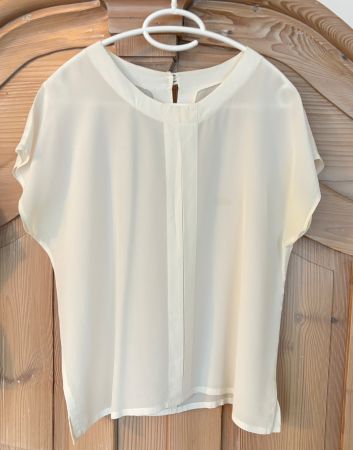 Seidenchiffon Bluse,Gr. 40/ Handarbeit