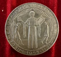 Münze 25 Schilling Oesterreich 1955 guter Zustand