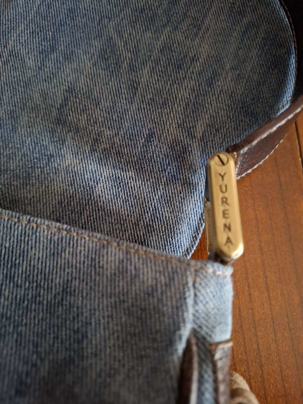 Borse da donna: Borsa Yurena denim e pelle marrone  – Nuovo (secondo la descrizione) da Viganello venduto da sor_dcq8 3