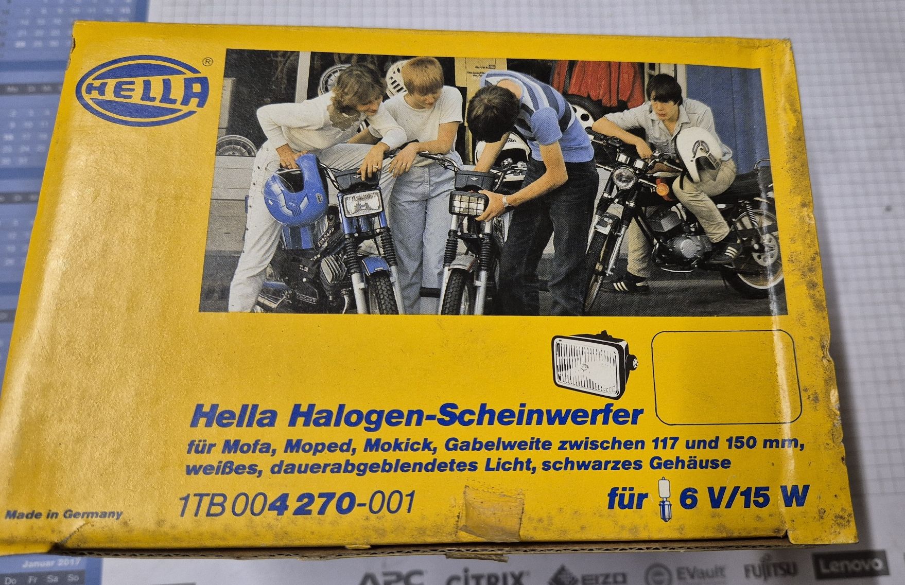Lampade: Halogen Scheinwerfer Hella Töffli Sachs Puch Moped – Nuovo e nell'imballaggio originale da Hedingen venduto da Zwackul 3