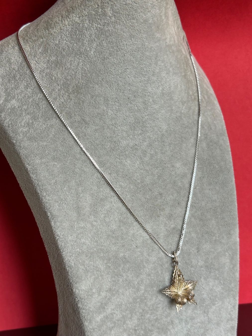 Anhänger: Kette mit Orchidee (Silber) – Gebraucht aus Dittingen von Bellevista 3